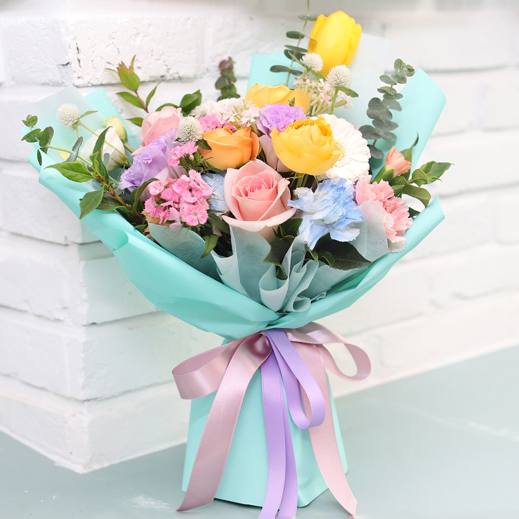 [당일수령] 맑은 날의 꽃다발 C612 - 당일 전국꽃배달서비스 생화 꽃다발 생일 축하 기념일 : 당일 전국꽃배달 99플라워