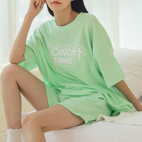 [버블돌]런치타임 반소매 투피스 이지웨어 3colors : 하프클럽mall