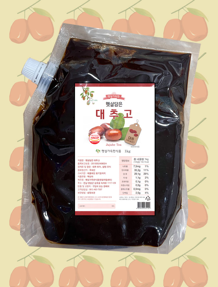 대추고 1kg / 수제 대추고 / 대용량 대추고 : 햇살가득한식품