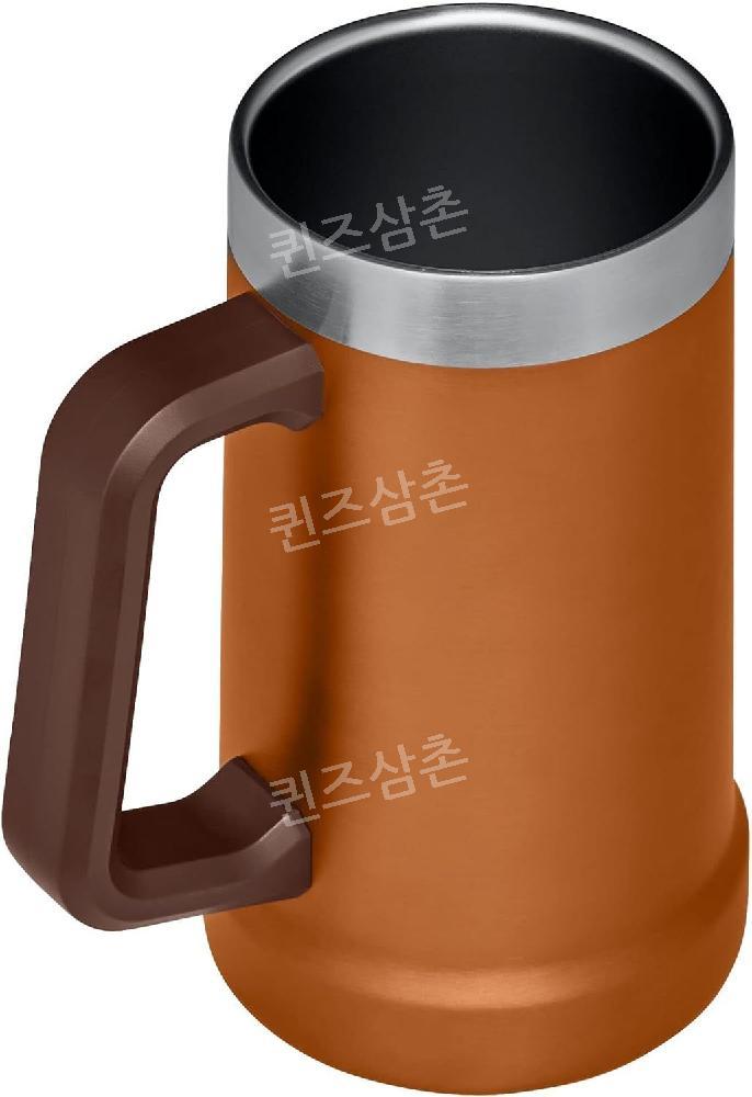 스텐리 Big Grip Beer 24oz 스테인리스 스틸 맥주 머그잔 Stanley : 퀸즈삼촌