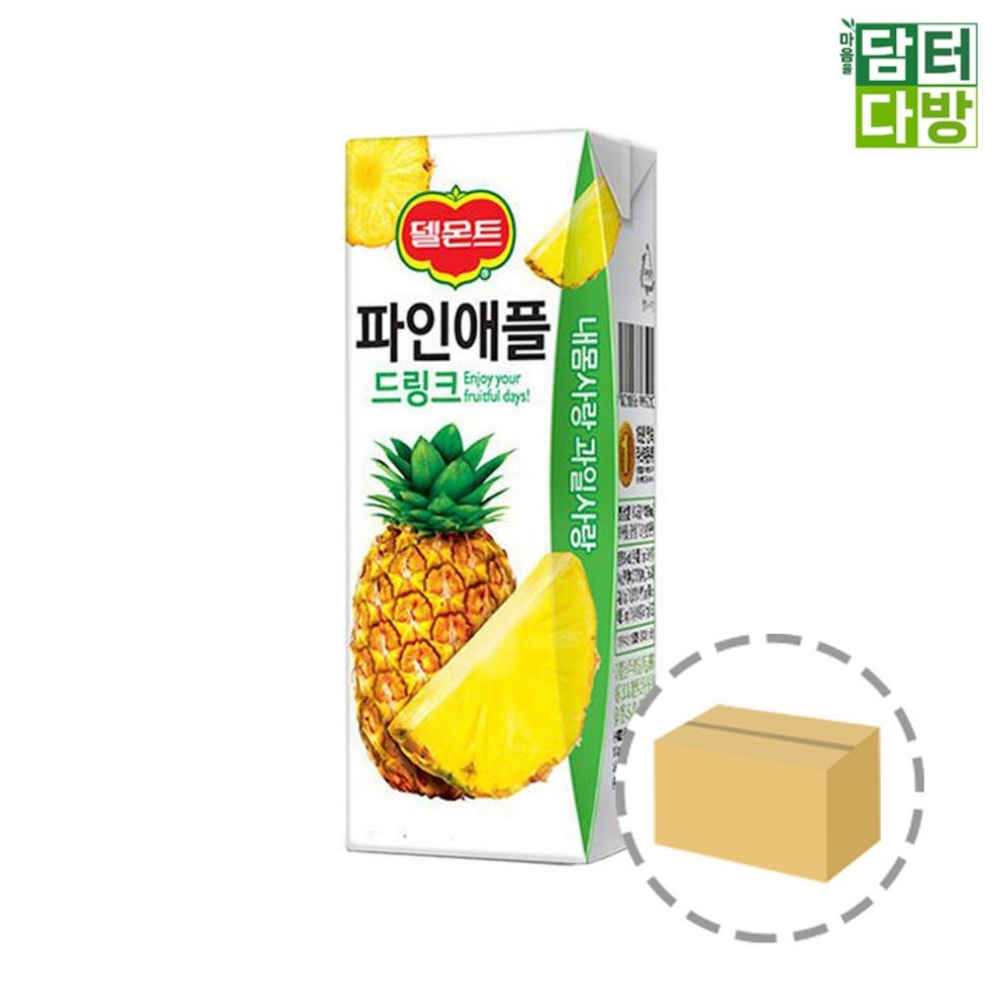 델몬트팩파인애플 델몬트팩파인애플24팩 음료수 델몬트팩 파인애플 190ml 24팩X2박스 델몬트팩190ml : 서치플레이스1
