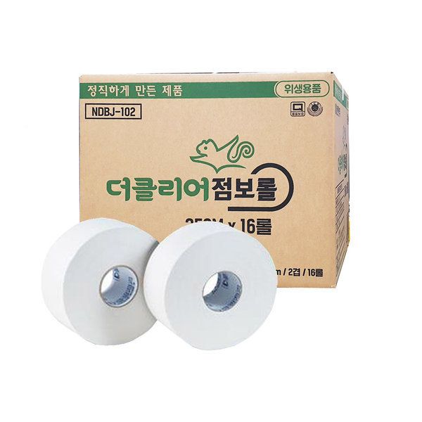 토미 점보롤 화장지 2겹16롤 엠보싱 롤휴지 N102 대용량 화장실화장지 : 원라이브:쇼핑