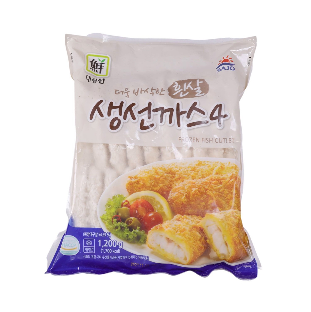 튀김 사조 대림선 생선까스 바삭 흰살 생선까스4 냉동 1.2kg 대림 : 서치플레이스2