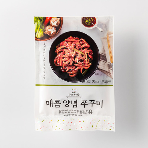 수라한상 매콤양념 쭈꾸미 볶음 밀키트 300g 4팩 : 주식회사 해농