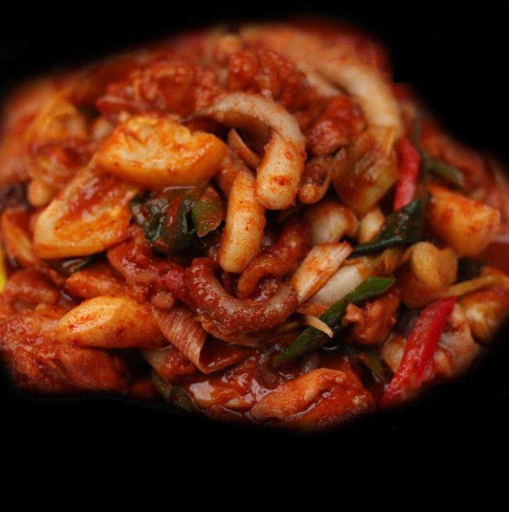 닭양념육 캠핑요리 양념닭갈비 춘천닭갈비 양념 낙지 닭갈비 700g 낙지닭갈비 : 서치플레이스1