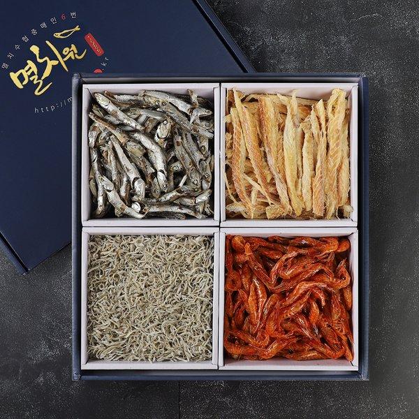 [갤러리아] [멸치원] 건어물 종합세트 4종 1호 (대멸200g+세멸200g+황태채110g+홍새우130g) : 갤러리아백화점