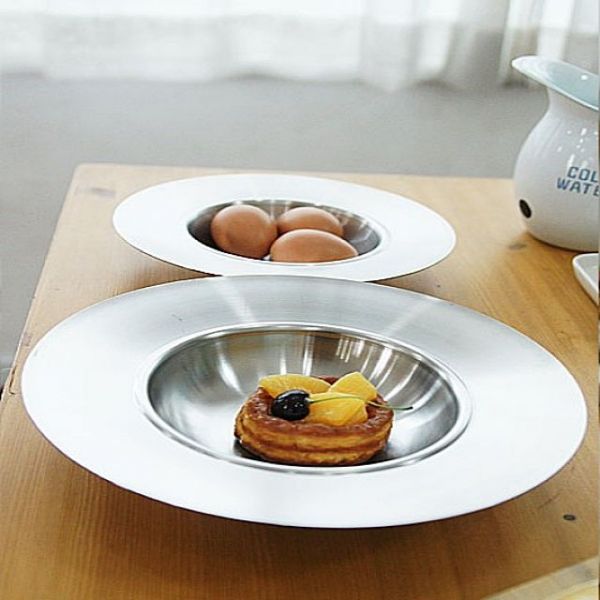 파스타그릇 예쁜접시 샐러드 디저트 플레이팅 접시 샐러드볼로도 좋아요 클레어 UFO 2size : 아홉시나무아래
