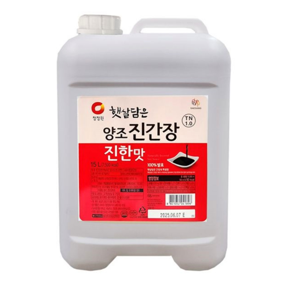 덕용간장 식당용간장 대상 면 진간장 햇살담은 15L 대용량간장 : 서치플레이스B