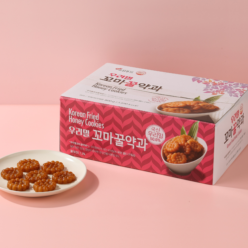 오성푸드 우리밀미니꿀약과 전통식품 개별포장 약7.4g 108개 800g 상온 : 마미스푸드