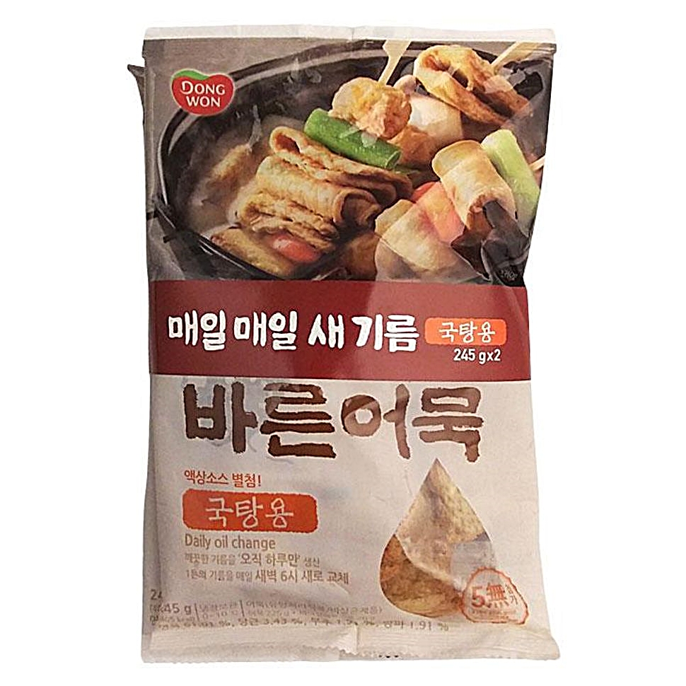 바른 냉동 동원 어묵 국탕용 245G X 2입 : 수앤서마켓B