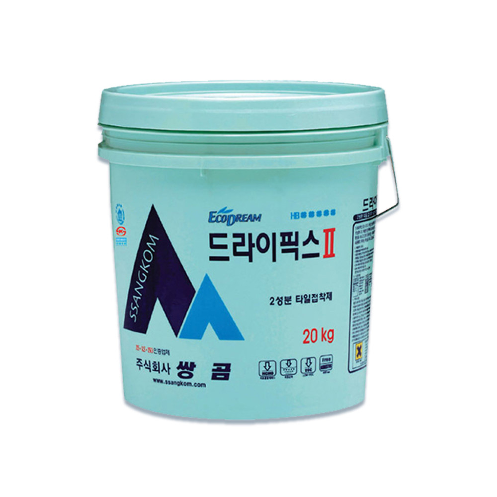 [부자재] 쌍곰 드라이픽스2 20kg 타일접착제 : 하코세라믹
