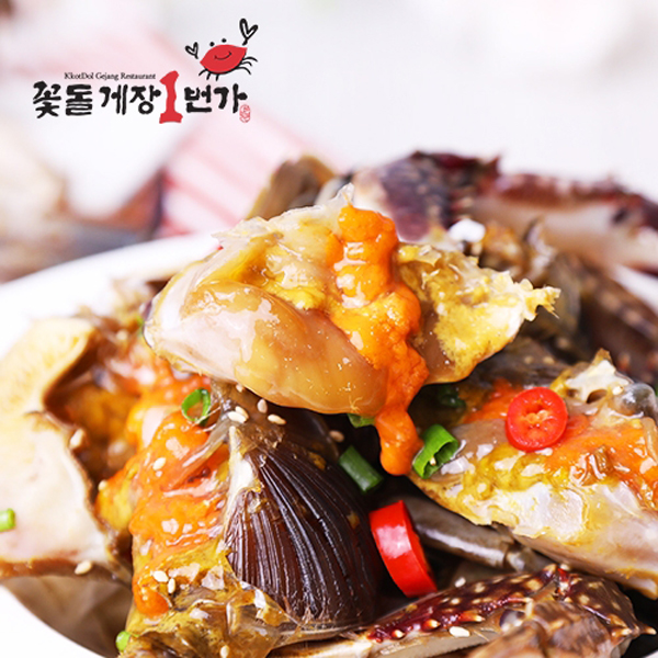 여수 3대게장 맛집 꽃돌게장1번가 실속 간장꽃게장, 꽃돌 간장꽃게장 1.4kg, 1개 : 한일푸드