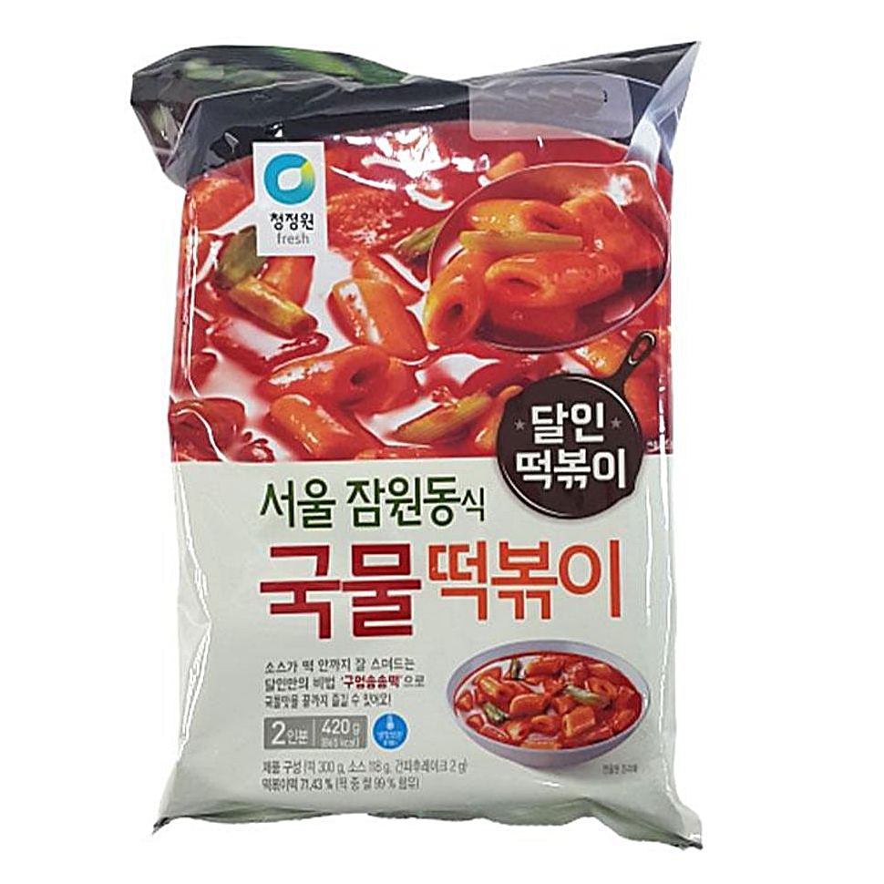 국물 가공식품 대상 쌀떡볶이 2인분 420G 간편조리식 : 수앤서마켓B