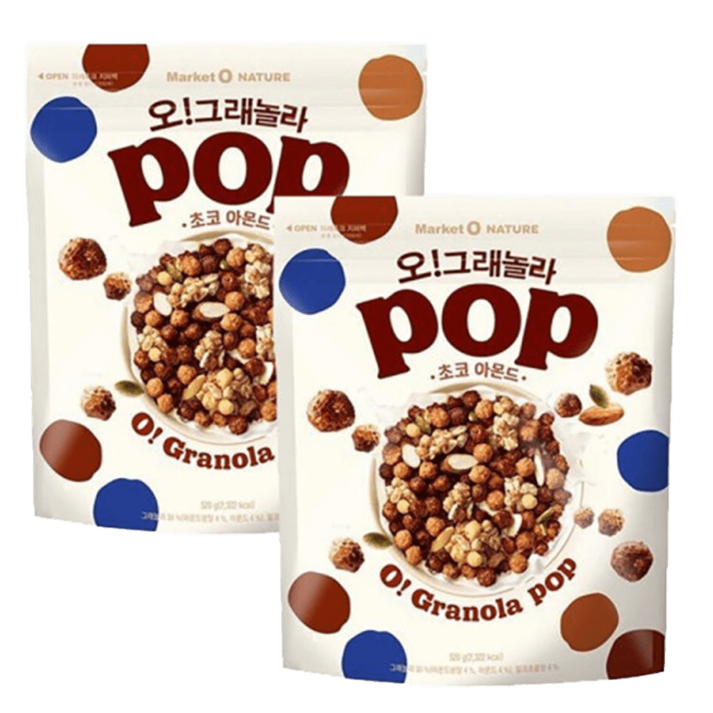 오리온 초코아몬드 오그래놀라팝 520g 2개 : 그린 플로라