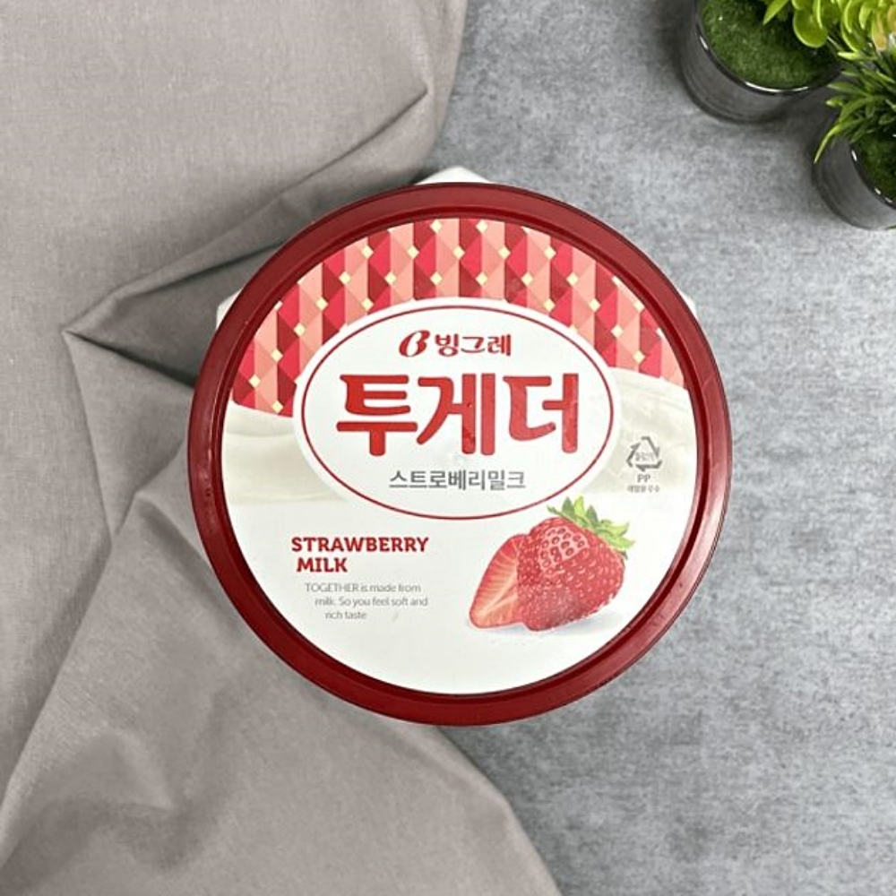 투게더 빙그레 눈부신 맛 딸기 6개 투게더딸기 홈아이스크림 : 수앤서마켓B