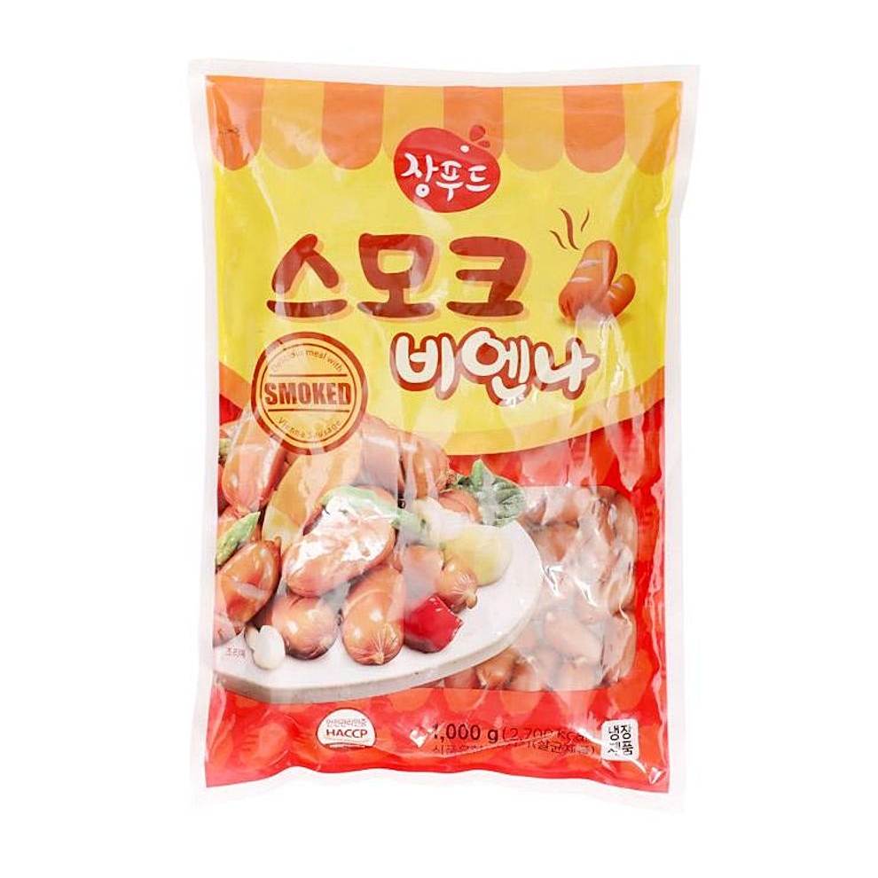 장푸드 축산가공식품 소디프 스모크비엔나 1KG 소시지 : 수앤서마켓B