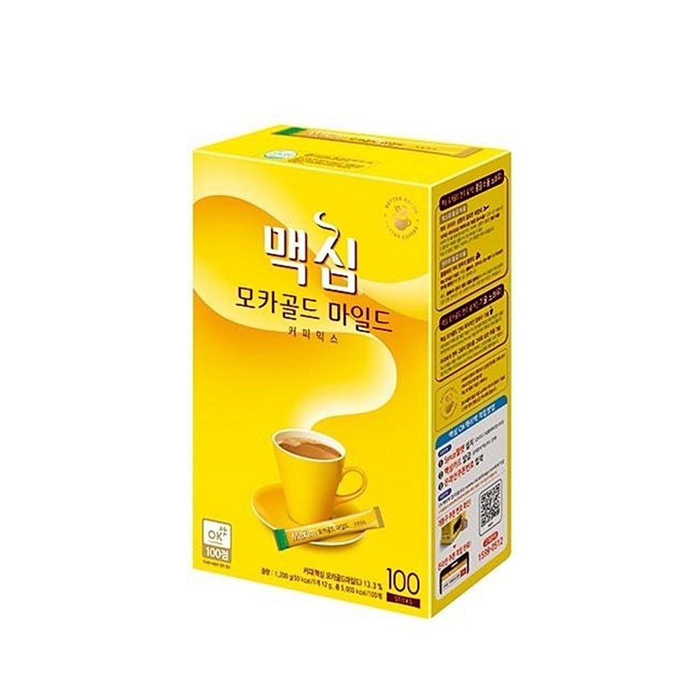모카골드100T 다방커피 커피믹스 마일드 달달한 맥심모카골드 100T 달달한커피 : 수앤서마켓B