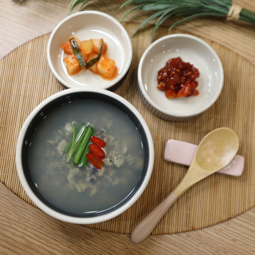 하동 정형만 섬진강자연재첩수산 100% 국내산 재첩국 진국 500g 5개 : 자연이줌