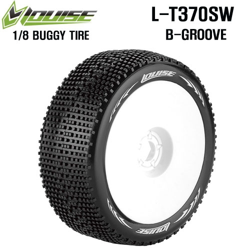 루이스타이어 [한정특가] L-T370SW B-GROOVE 1/8 BUGGY TIRE / SOFT... 본딩완료(반대분)(1/8버기타이어) : hobbyline 하비라인