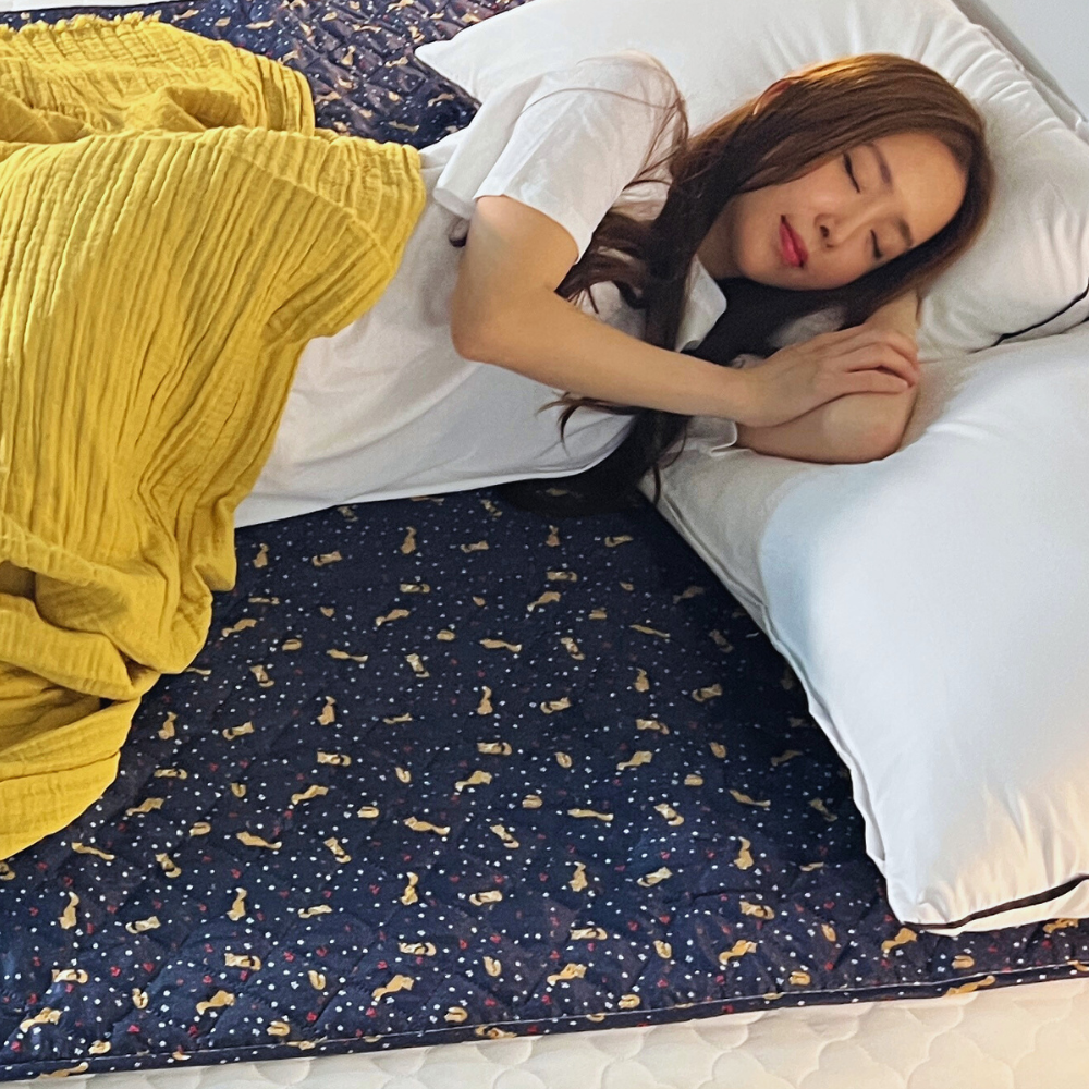 신일 탄소매트 침대 거실 캠핑 전기요 전기매트 1인용 싱글 2인용 더블 캠핑용 전기장판 : 실버스타랩