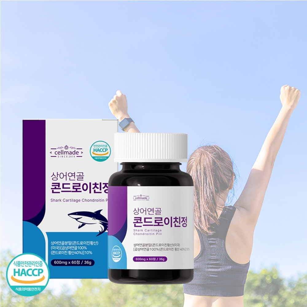 콘드라이친 콘드로이틴 상어 연골 콘드로이친 효능 60정 : 모이라마켓