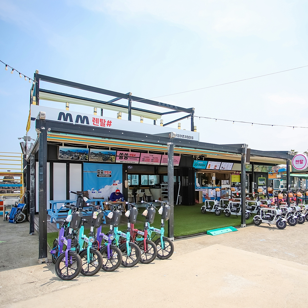 제주 쓩쓩렌탈샵 애월점 / 제주도 전기자전거 미니스쿠터 대여 : 브이패스