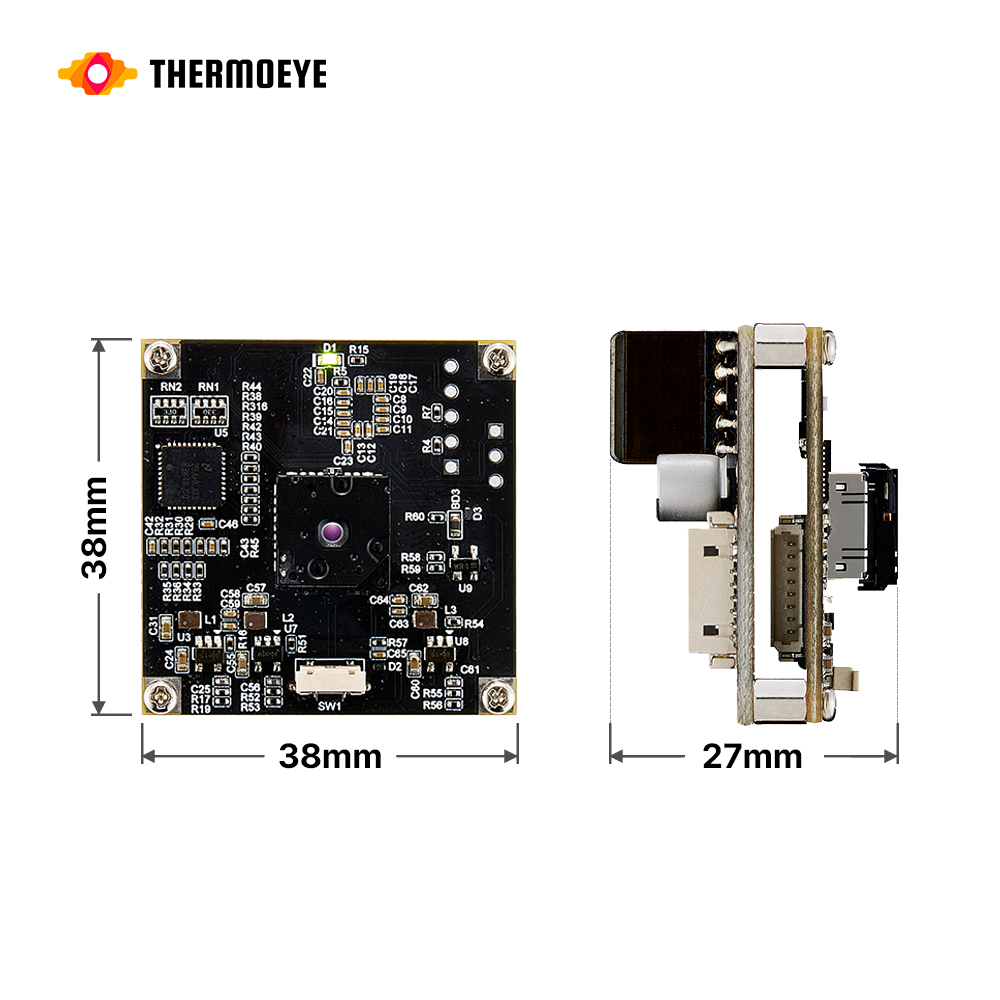 [써모아이(주)] 열화상카메라 TMC80E (Lepton2.5, 80 x 60 해상도, Ethernet(PoE)) : 써모아이
