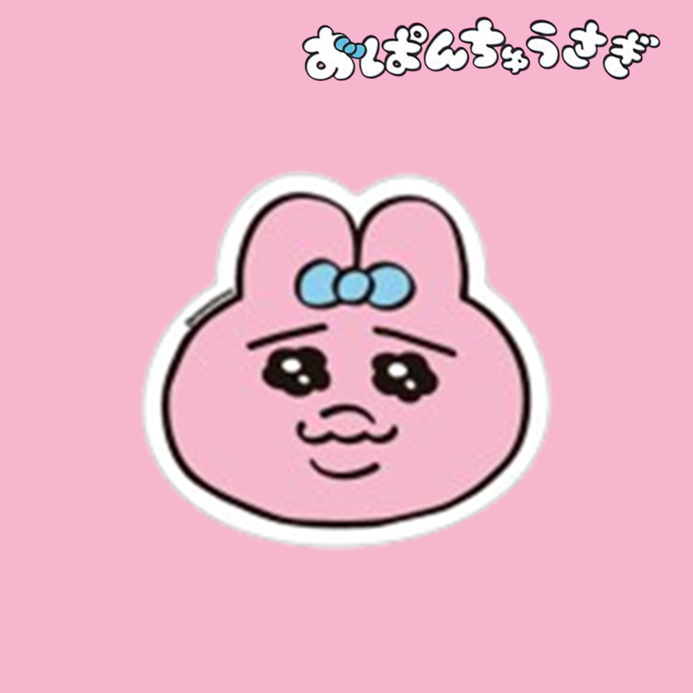 오판츄 우사기 빤쮸토끼 아크릴 그립 톡홀더 핸드폰 핑거 톡 거치대 표정 미소 : 미니멈즈