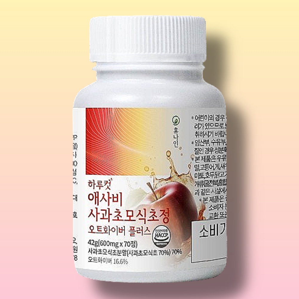 oa추출물 사과초모식초 유기산 초산균 오가닉산 애사비 70정 : 그린메디케어