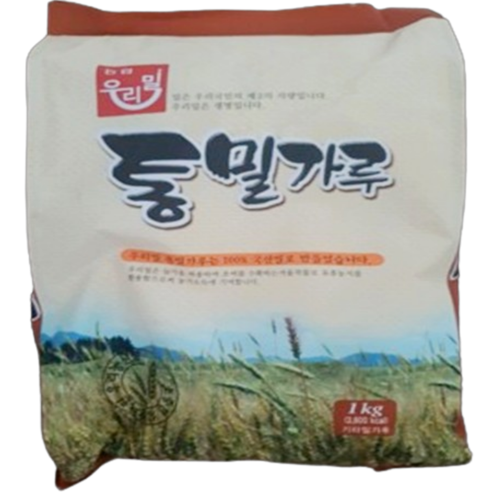 우리밀농협 우리밀 통밀가루 (부침/ 수제비/ 칼국수/ 일반가정요리용) 1kg : 브이원인터네셔널