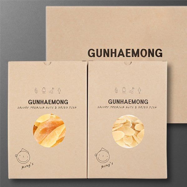 건해몽 몽스 4호 세트(건망고 200g + 건파인애플 230g) -인증 : 제이원아트웍스