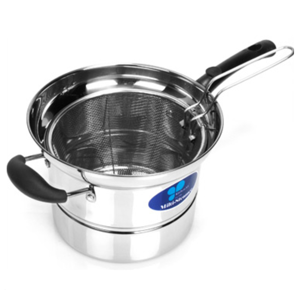 키친아트 냄비 찜 국수 스텐 미니 찜기 18cm : 포레스토리