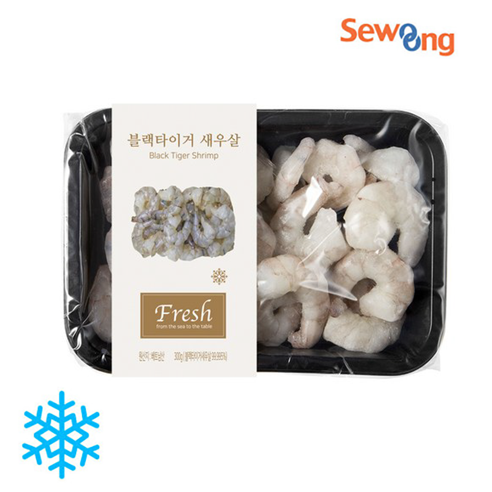 세웅 블랙타이거 새우살, 300g (27~33마리), 1개 : 세웅수산