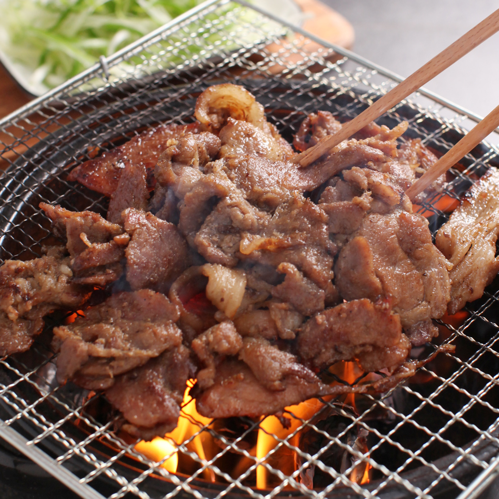 [유투버 햄지 Pick]미즈황푸드 연탄 석쇠불고기 불맛 캠핑 숯불 고기 300g 2팩 : 미즈황푸드