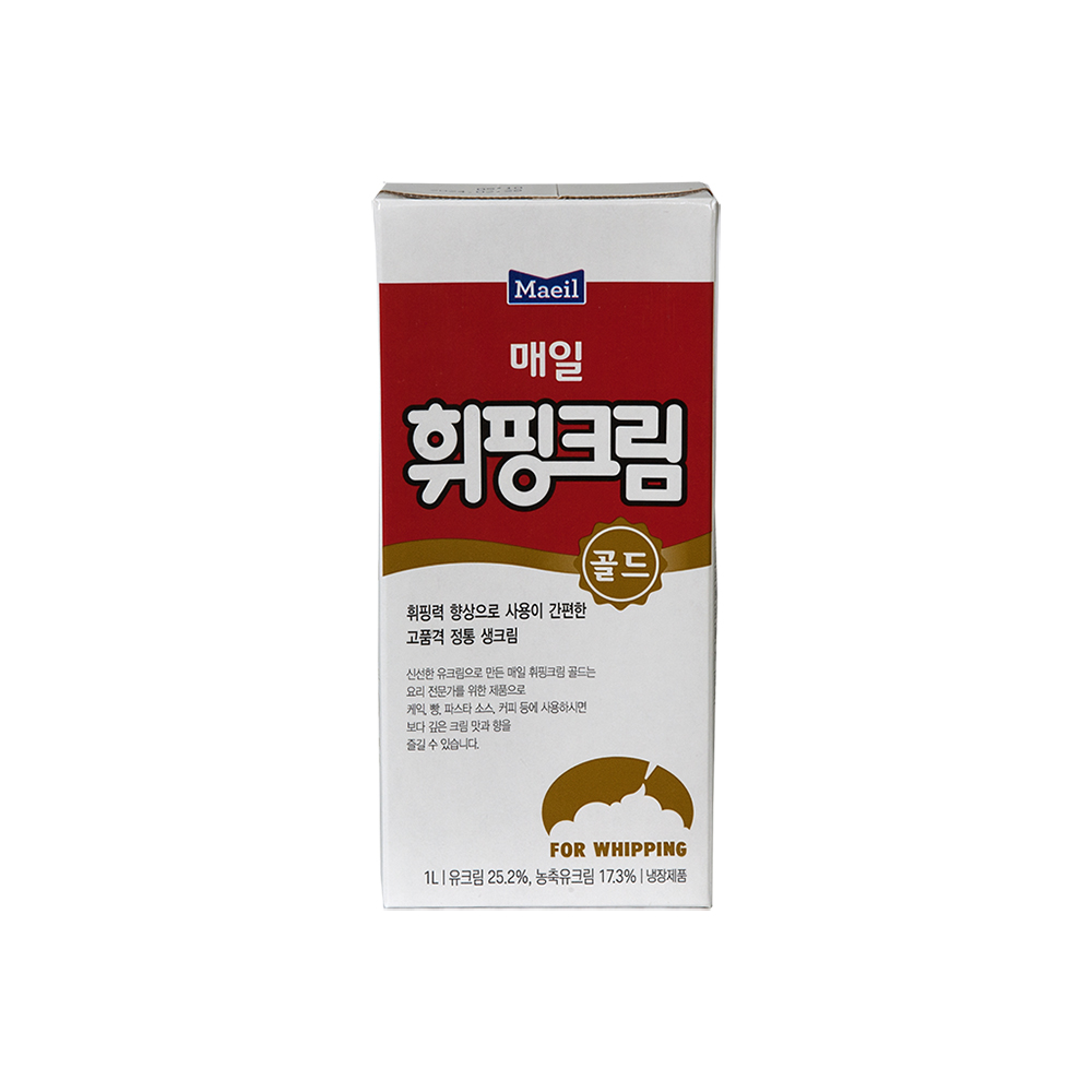 매일 휘핑크림골드 1L 동물성 : 씨에이치푸드몰