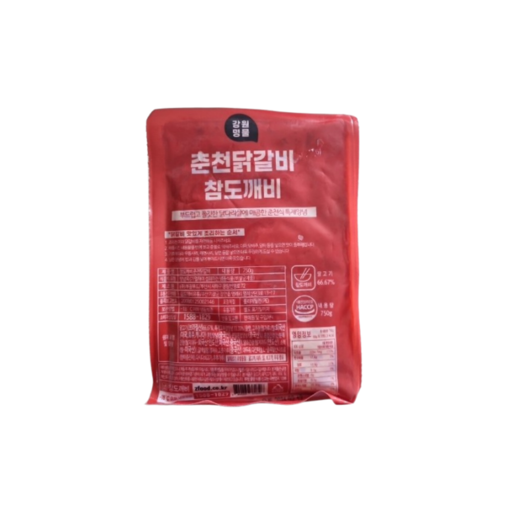 참도깨비 춘천 식 숯불 닭갈비 750gX4봉 : 다랑마트