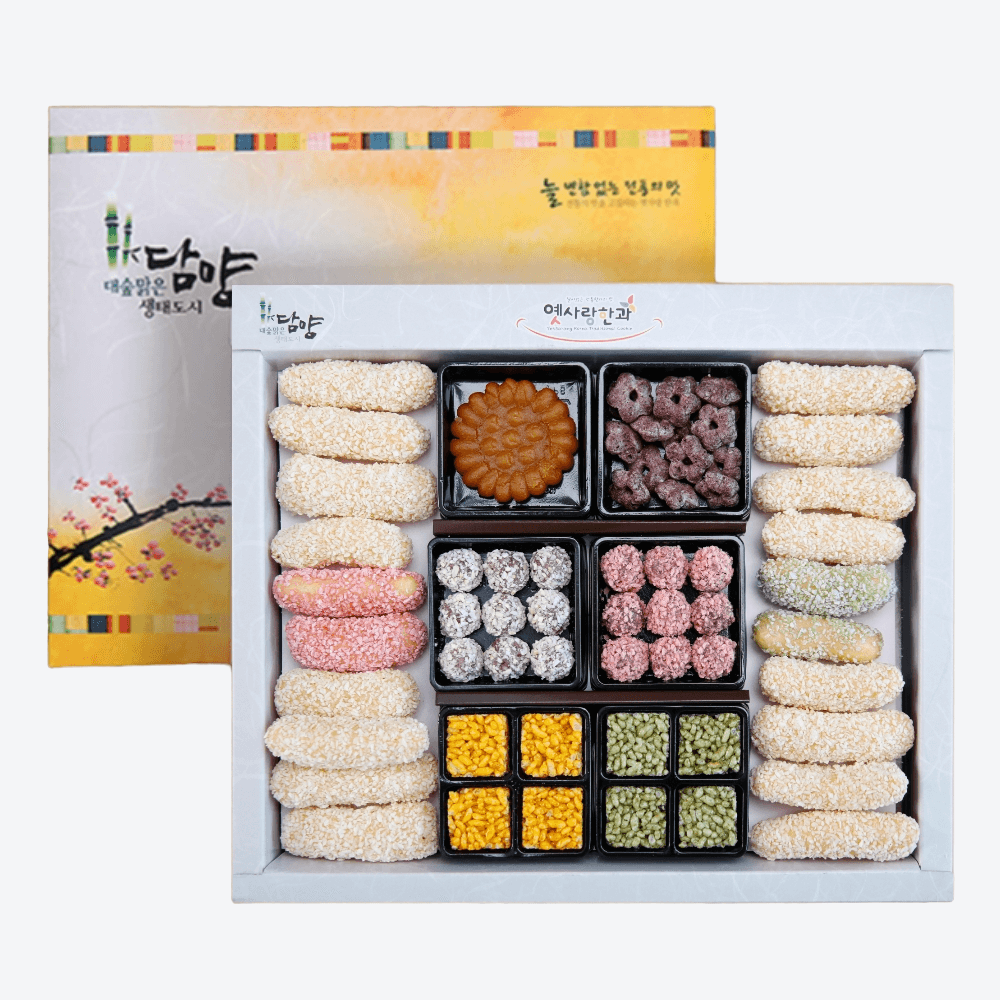꽃창포2단 한과 선물세트 설날 추석 명절 기업 단체 : 대성상사G