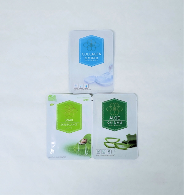 에센스 마스크 100개 콜라겐,달팽이,알로에 마스크시트 마스크팩 21ml 수미화장품 : 비품shop