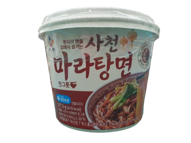 [냉장 배송] CJ)사천 마라탕면 217g(413kcal) X 2개 : 편구대장