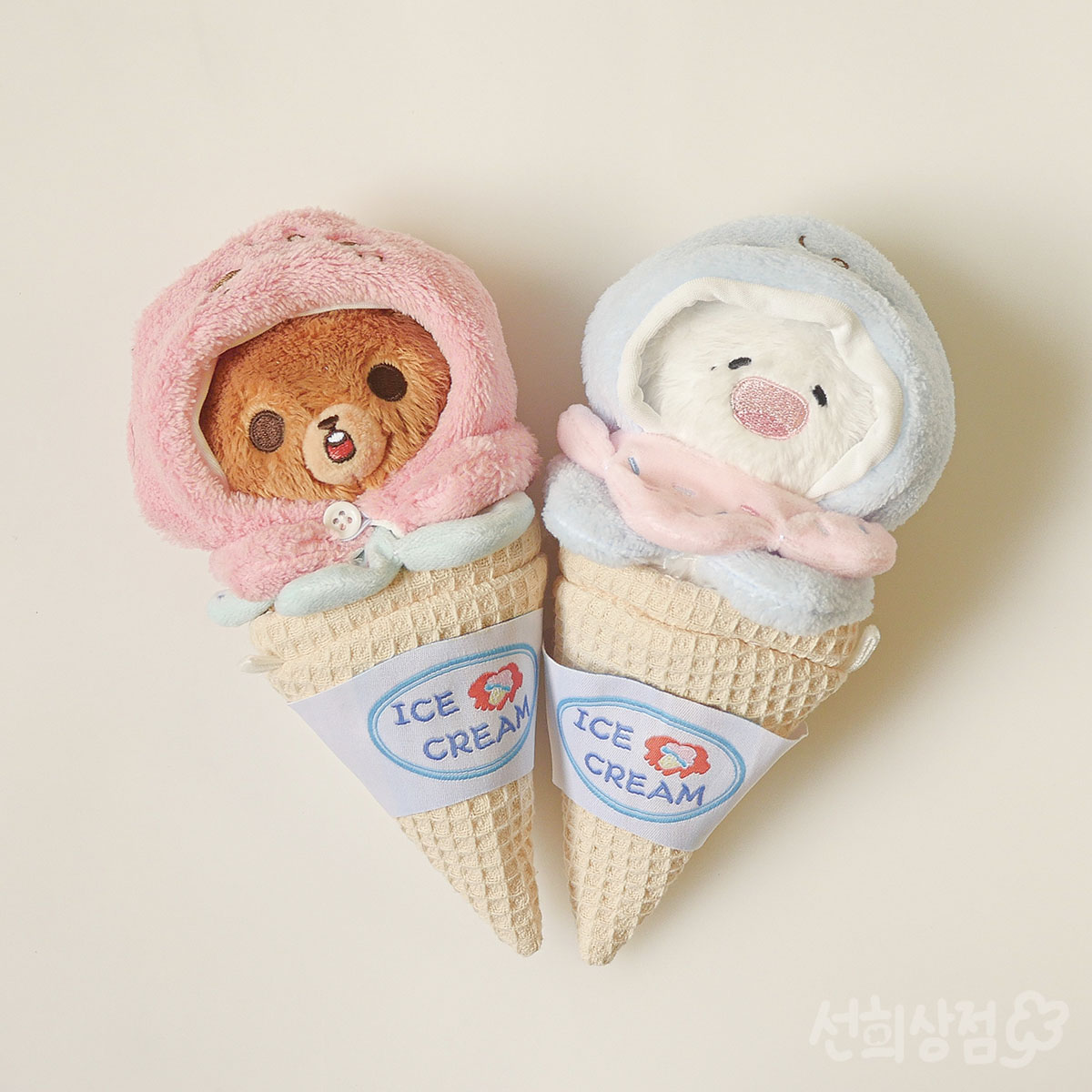 10cm 아이스크림 인형옷 무속성 아이돌 콘 모자 소품 귀여운 솜깅이 솜 : 선희상점
