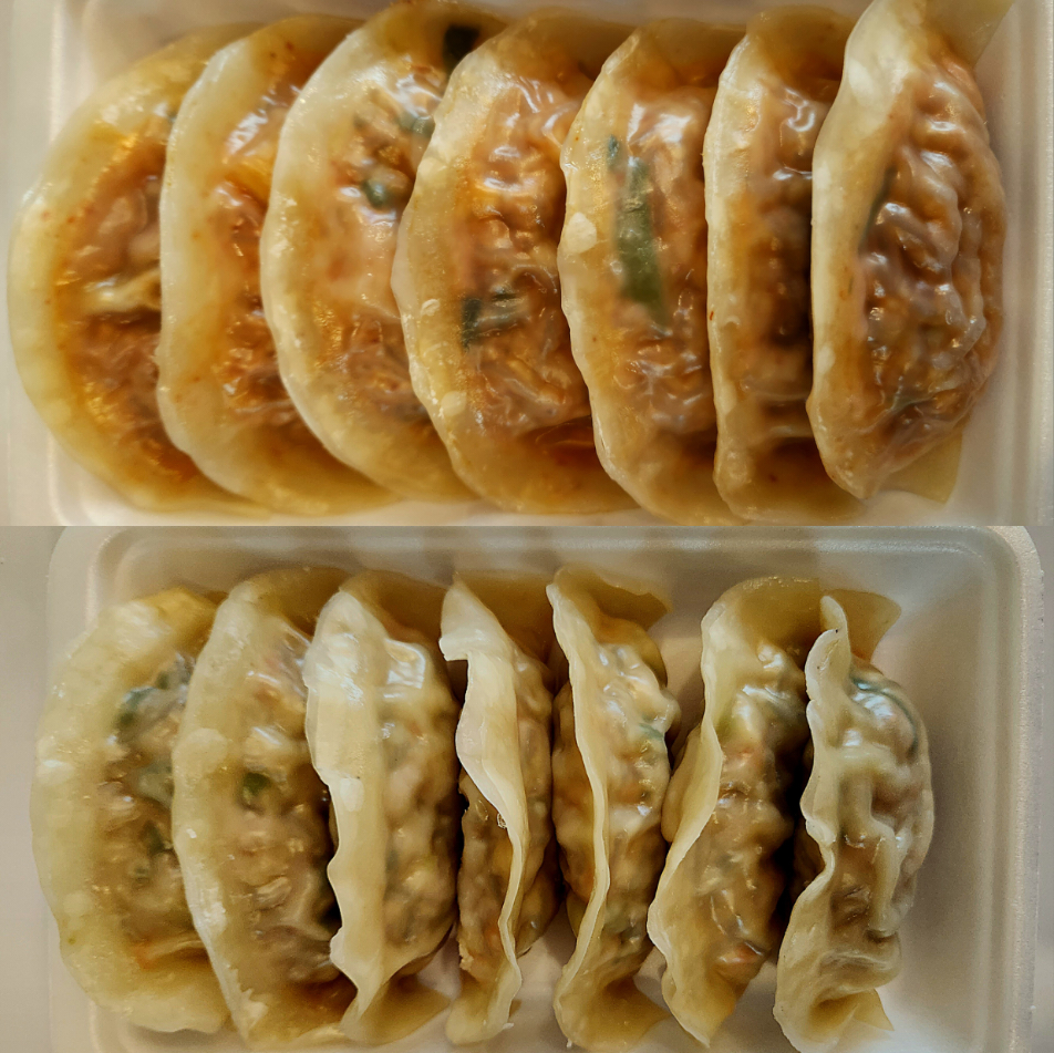직접 빚은 수제 손 만두 용인미칠만두 김치 고기 매운 미칠 치즈 : 용인미칠만두