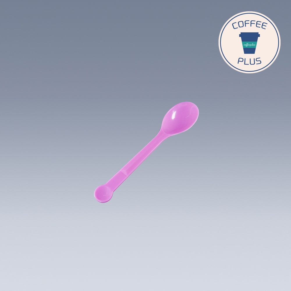 벌크포장 아이스크림 스푼 12.4cm(대) 핑크 4000개 : 커피 플러스
