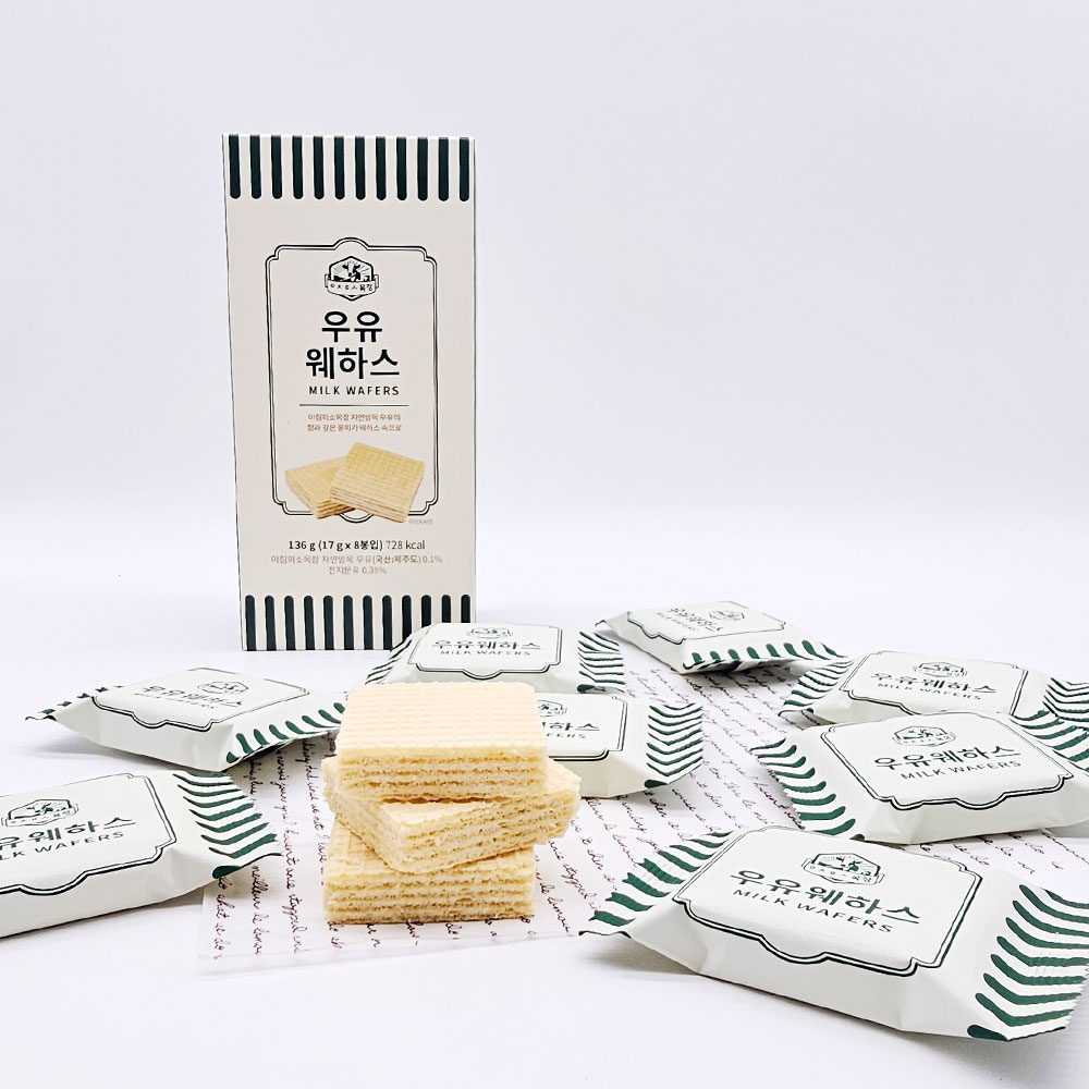 ㅇㅊㅁㅅ목장 우유샌드(대) 252g X 5BOX 아침미소목장우유샌드 (40개내외) : 당근말밥 제주