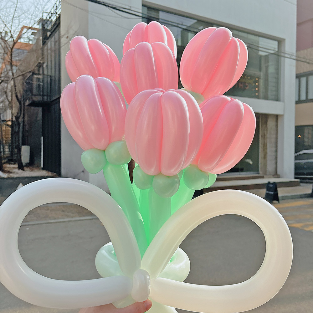 조이파티 [완제품] 풍선꽃다발 튤립 데이지 생일 꽃풍선 7송이 셈퍼텍스 요술풍선 졸업꽃풍선 매장픽업  꽃다발  풍선꽃 꽃다발완제품 : 조이파티... 