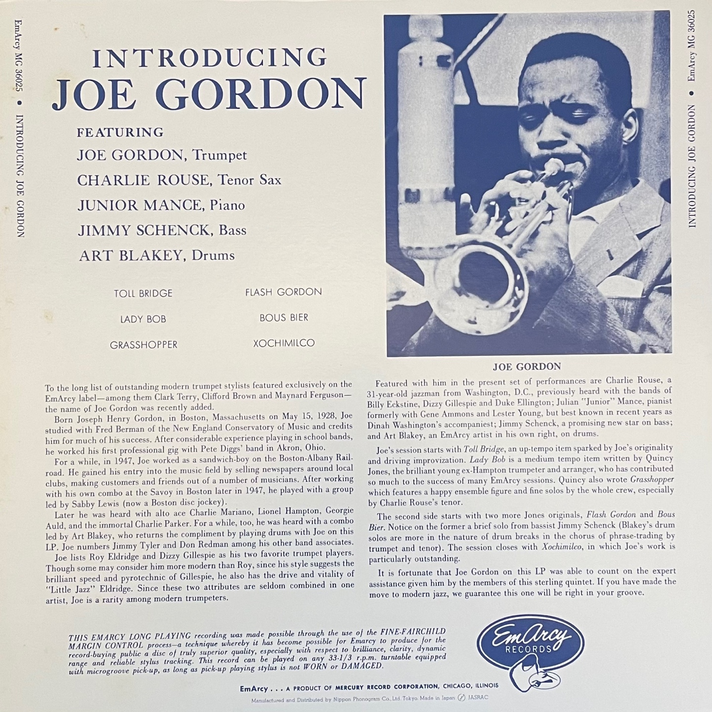 Joe Gordon - Introducing (EmArcy) (SJ19607) : 인터플레이 레코드 샵