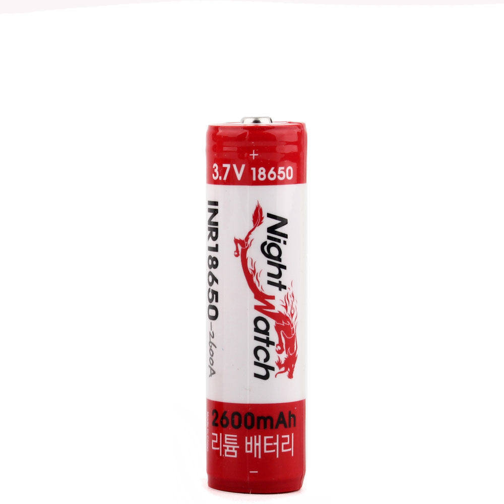 18650 리튬이온 충전배터리 INR-2600mAh 나이트워치 : 모든지코퍼레이션