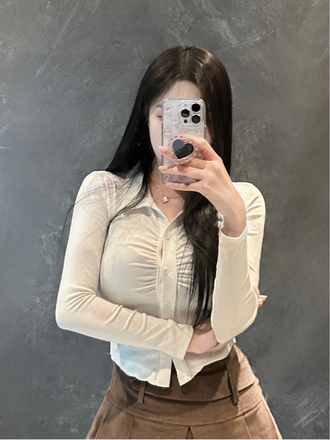 카라 스판 셔링 셔츠 : 도헤 Dorer