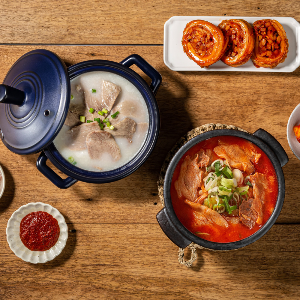 [2+2] 대건명가 돼지국밥 630g 2팩 + 얼큰 660g 2팩 : 엄마가 보낸 국밥
