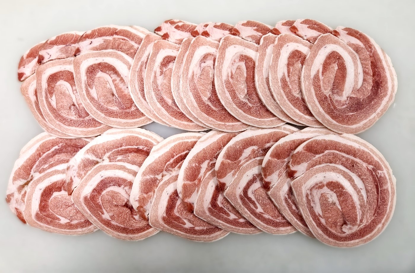 부자돈 대패 꽃삼겹살 500g(3mm세절)/ 국내산 급냉 대패 꽃삼겹살 500g : 부자돈