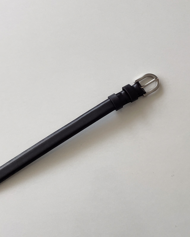 19mm 얇은 벨트 ( 블랙 브라운 ) 은장 : neutral point